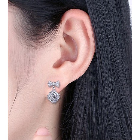 925 Perak Perempuan Liontin Anting-Anting Gaya Korea XINGX Bulan Kepingan Salju Cinta Mutiara Fashion Ornamen