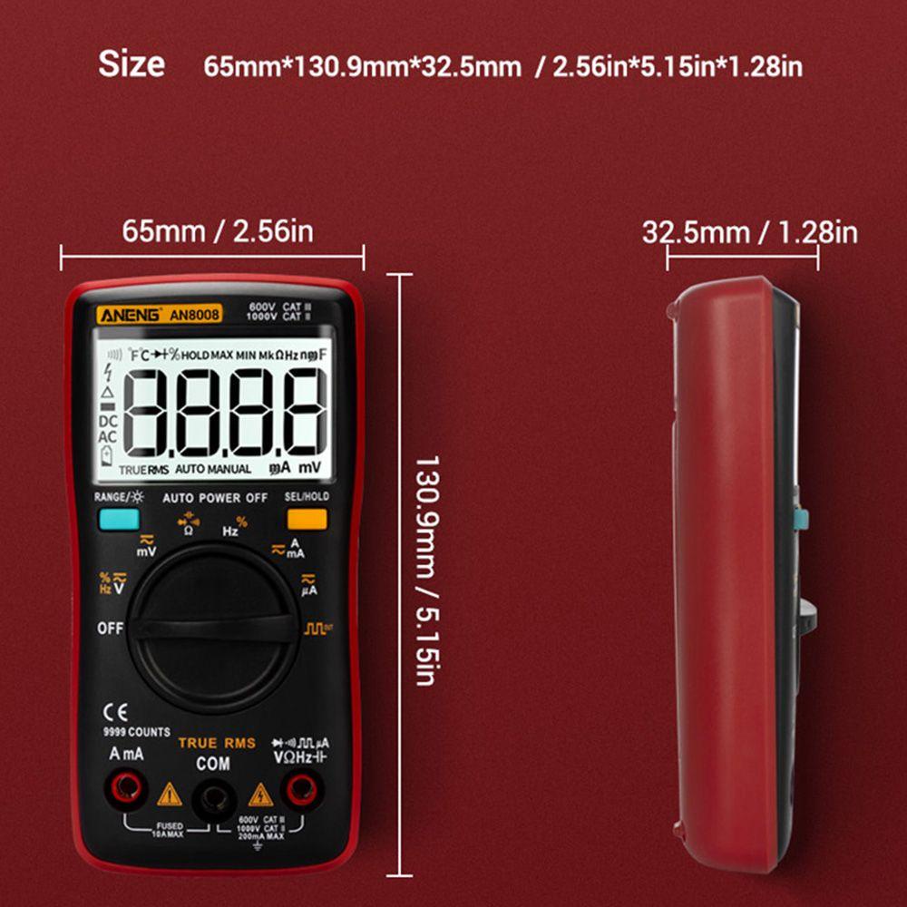 POPULAR Populer Digital Smart Multimeter Presisi Tinggi Auto-Ranging Transistor Tester Digital Profesional Meter