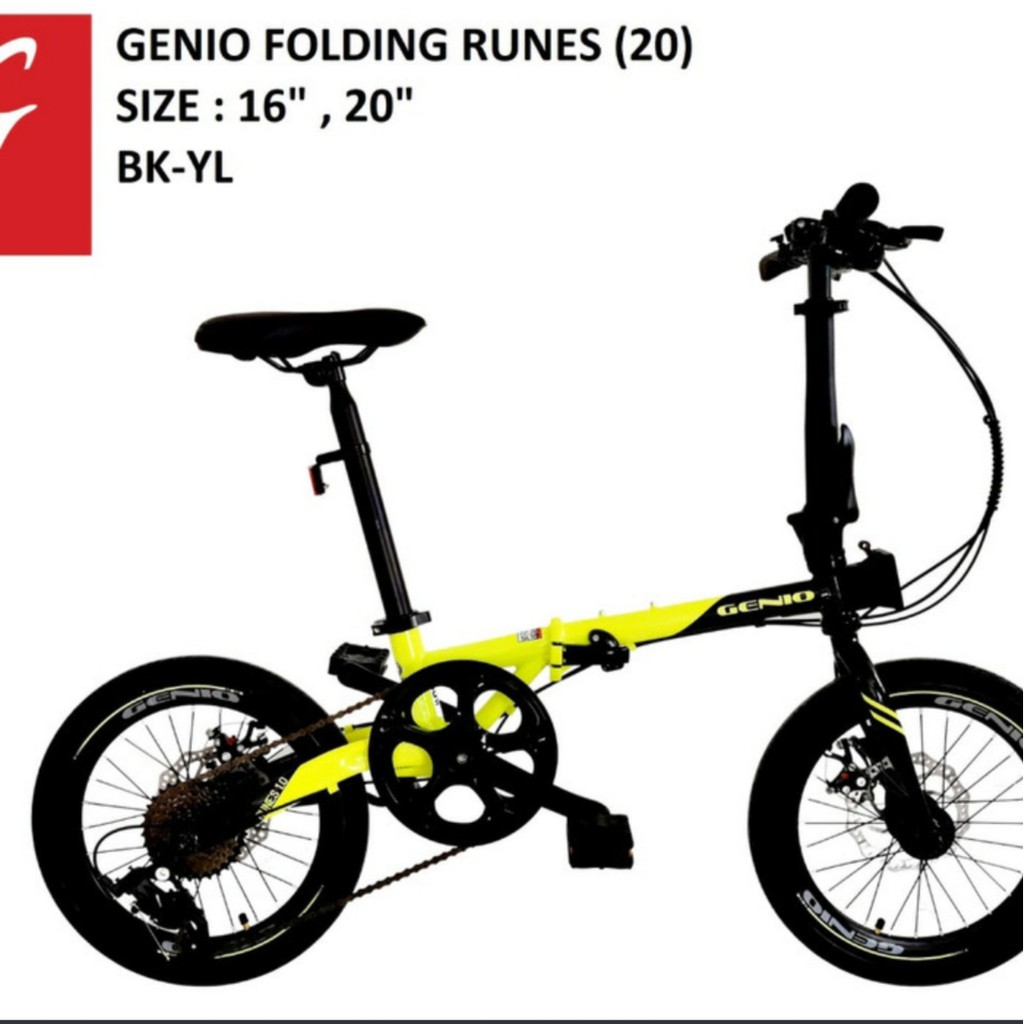Sepeda Lipat 16" Genio Runes Chromoly By United