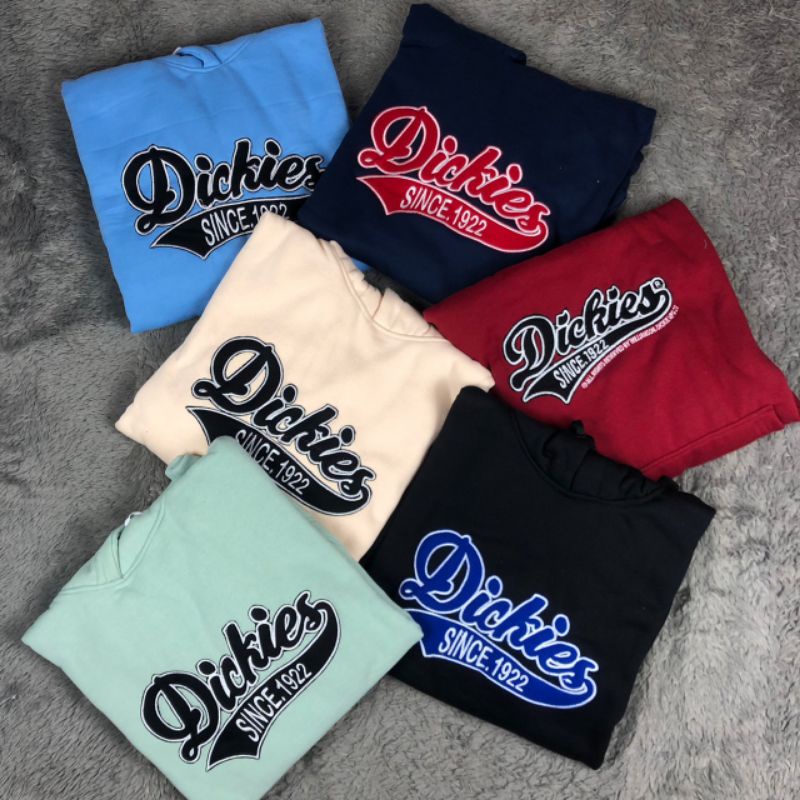 HOODIE DICKIES BORDIR JAKET SWEATER HOODIE ORIGINAL PRIA WANITA UNISEX KEREN BAHAN TEBAL COTTON FLEE