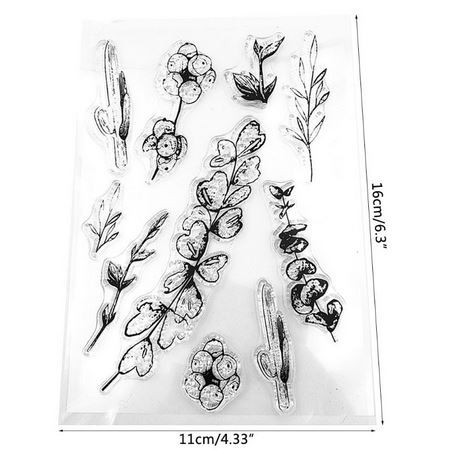 Clear Stamp (Stempel Transparan/Bening) - Eucalyptus