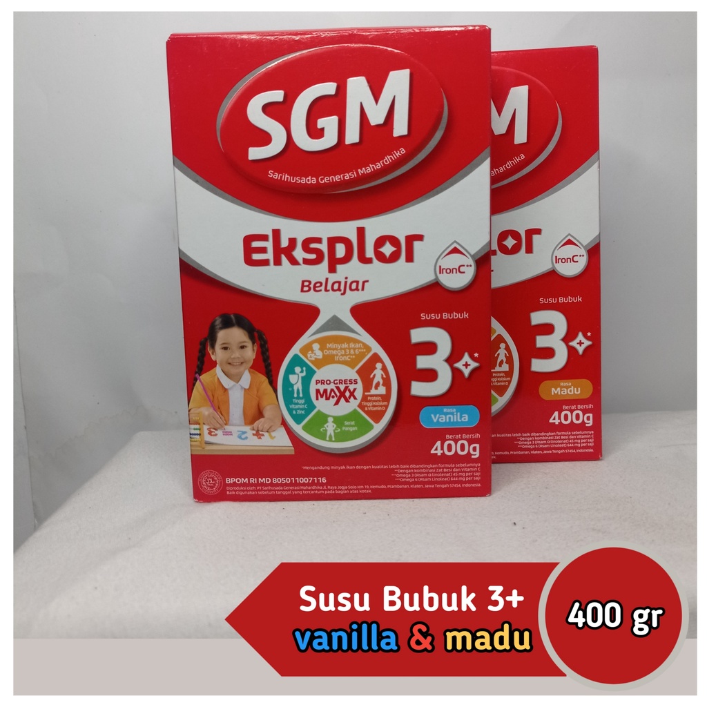 

SGM Eksplorasi 3+ madu & vanila 400gr