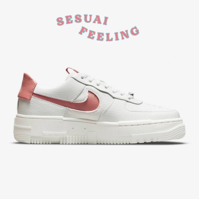 Nike Air Force 1 Pixel White Rust Pink Original