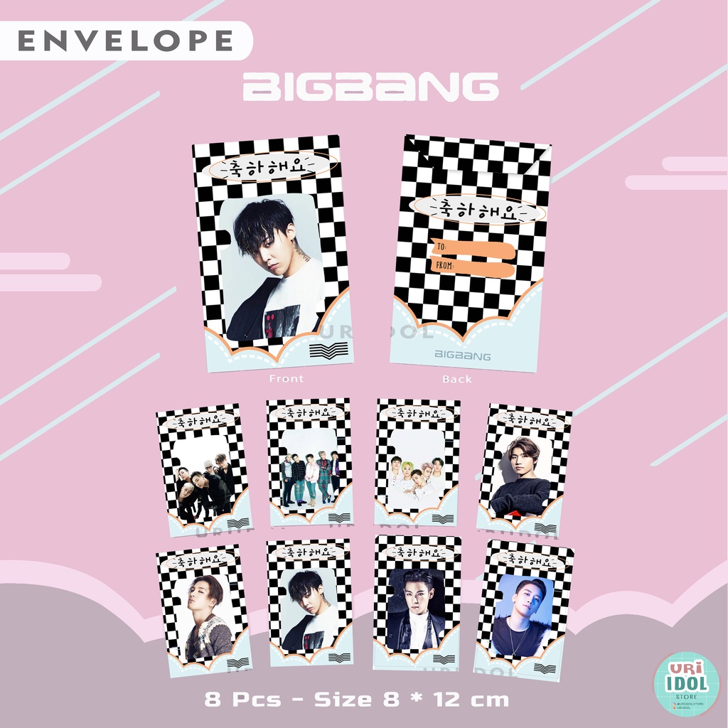 

Amplop BIGBANG - 8 PCS - AMPLOP KPOP - BIGBANG - BIGBANG ENVELOPE - AMPLOP IDUL FITRI - AMPLOP LEBARAN - AMPLOP NATAL - AMPLOP CHRISTMAS - AMPLOP ANGPAU - AMPLOP IMLEK - AMPLOP HARI RAYA