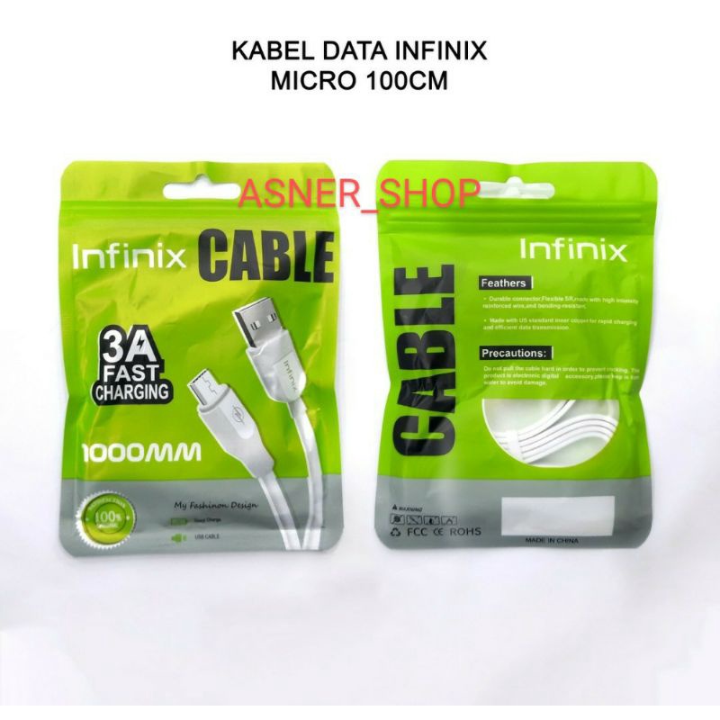 Kabel Data INFINIX Hot 9 play / Hot 9 Pro / Hot 10 Micro Type C Usb Fast Charging Qualcomm 3A Original