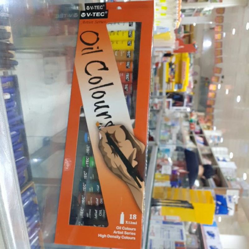 

Oil colour / Cat Air V-TEC X12ml isi 18 warna / OIL COLOUR SET FOR ARTIST