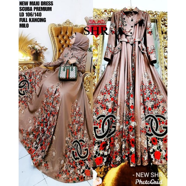 Maxi dress SHR original terbaru
