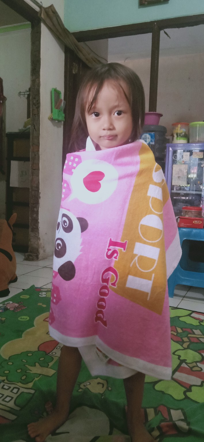 Rc Sale Handuk Mandi Merahputih Kids Anak Besar 60x120 Daya Serap Tinggi By Terry Palmer