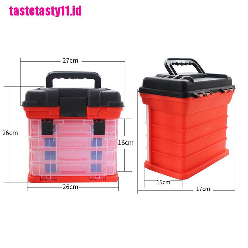 【TTID】5 Layer PP+ABS Big Fishing Tackle Box High Quality Plastic Handle Fishing