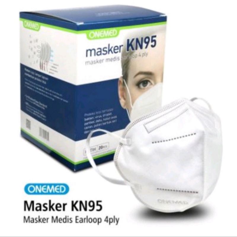 Masker Medis KN95 OneMed Original 4 ply Box isi 20 pcs