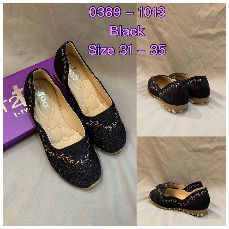 Sepatu T2too Anak motif Daun