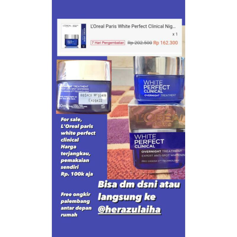 loreal white perfect clinical overnight