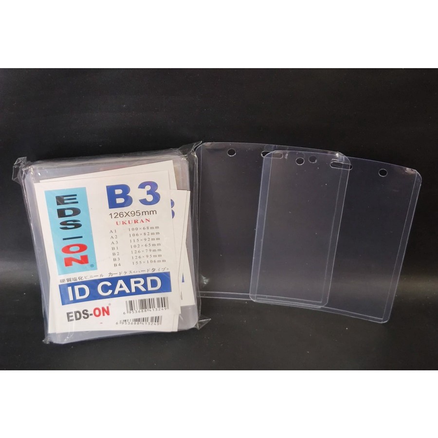 

Plastik ID Card Mika B3 (Name Tag / Glue Card / Card Holder) PAK