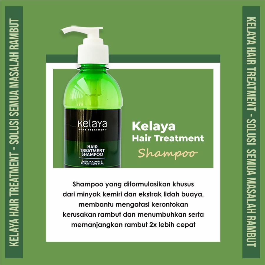 KELAYA HAIR TREATMENT SHAMPOO RAMBUT ANTI RONTOK