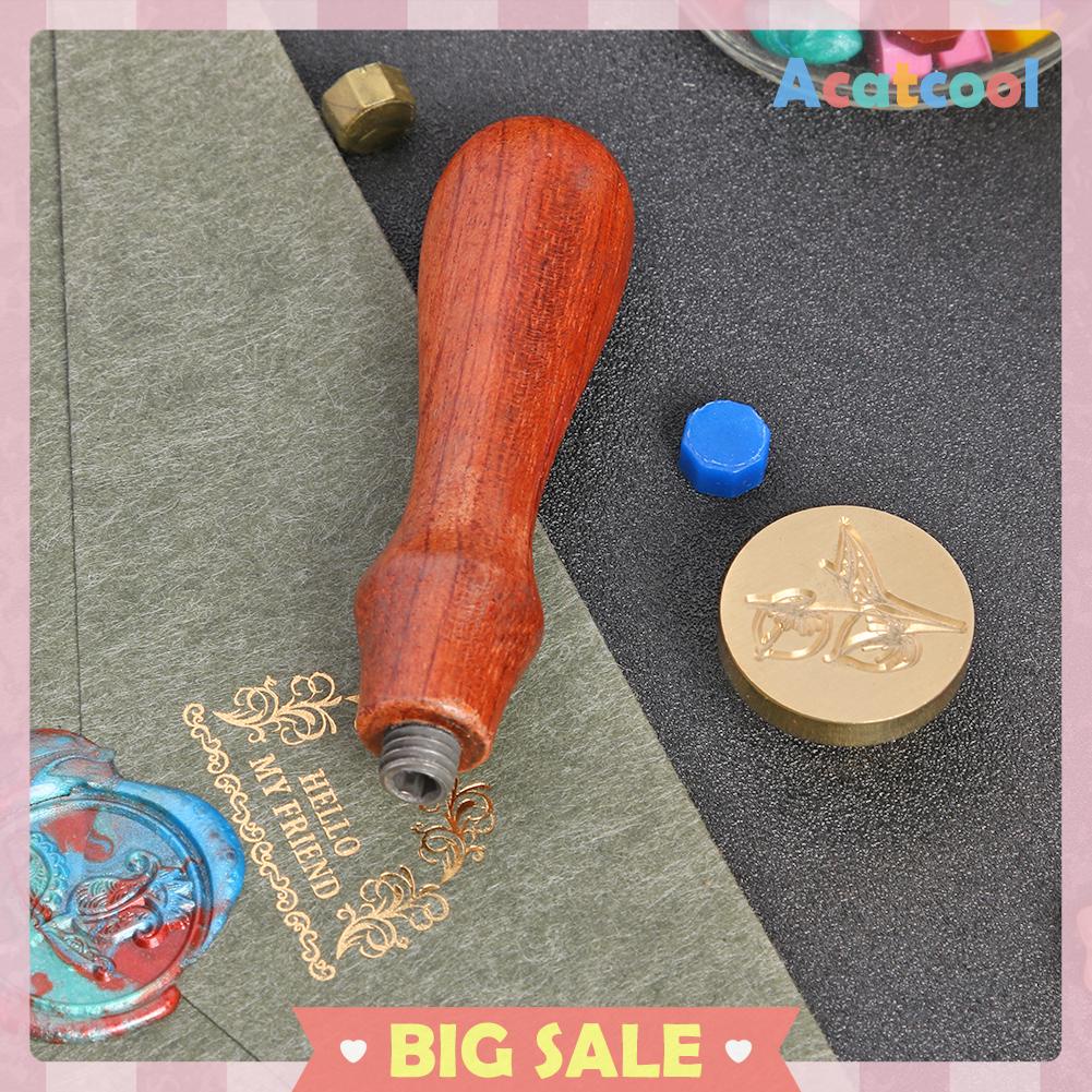 Stempel Segel Lilin Bahan Kayu Gaya Retro Antik Untuk Dekorasi Pernikahan