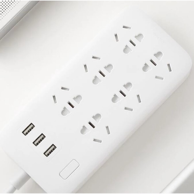 ORIGINAL Stop Kontak Xiaomi Mi Smart Power Strip 3Plug 2 USB A Port 1 USB C Port Terminal Colokan Listrik Xiaomi