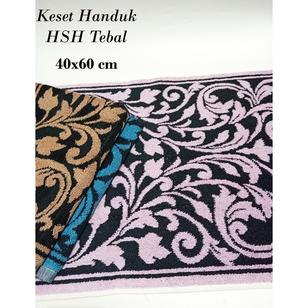 RC KESET HANDUK HSH/MERAHPUTIH/Keset Handuk Garis Murah BAHAN COTTON TEBAL