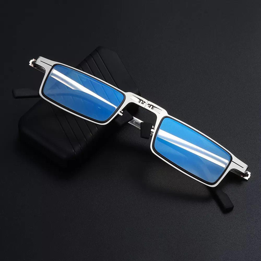 Agustinina Kacamata Baca Lipat Portable Fashion Vision Care Blue Light Proof Anti Kelelahan Mata Hyperopia Eyewear