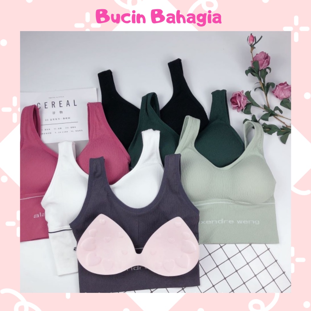 BH SPORT BRA GYM BRA OLAHRAGA PUSH UP WANITA TANPA KAWAT SEXY IMPORT BH08