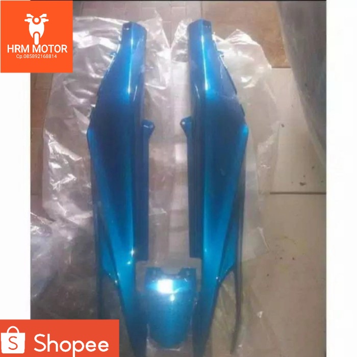 Body belakang Jupiter Z robot biru