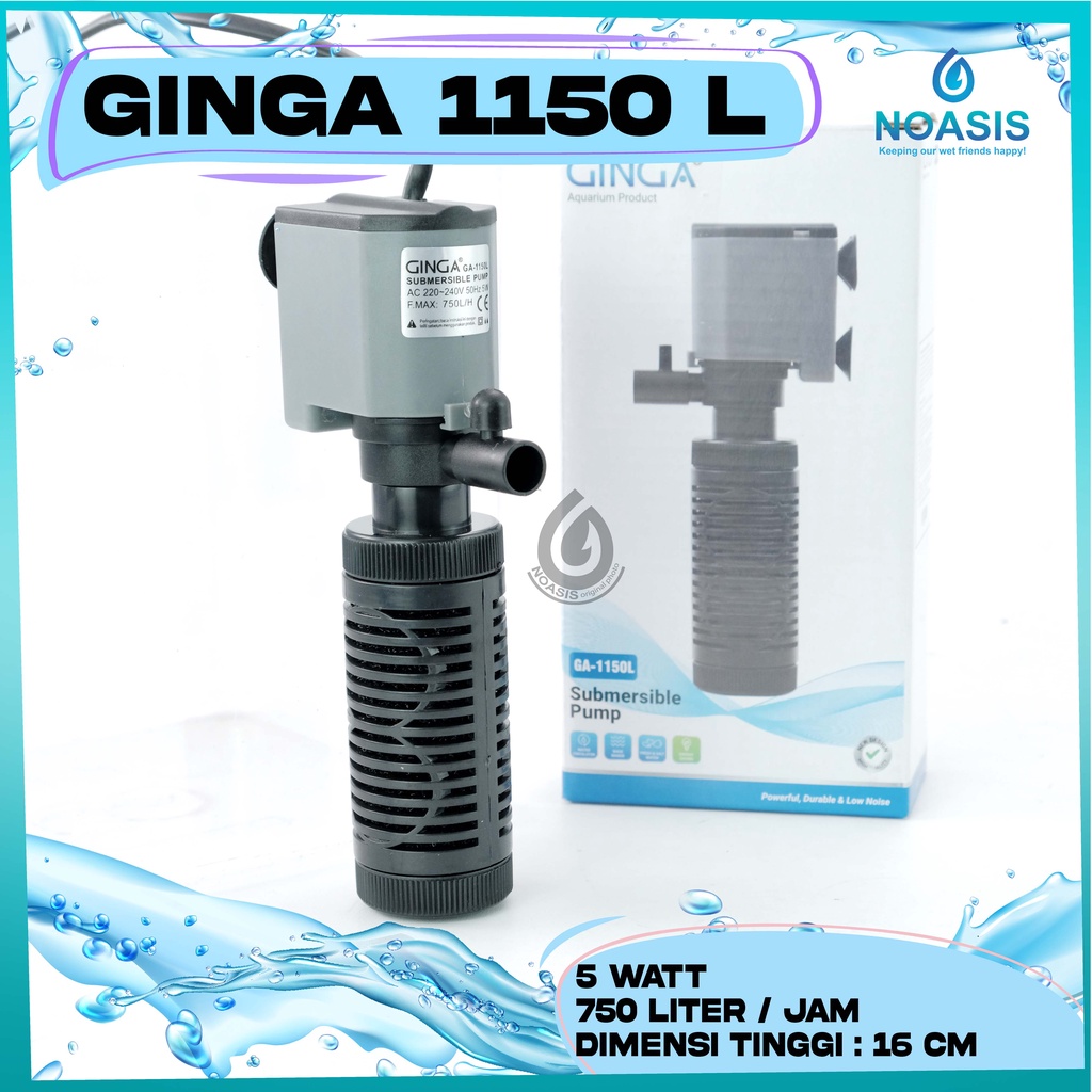 AQUARIUM INTERNAL GINGA GA 1150 L AQUASCAPE AKURIUM MINI DAYA RENDAH