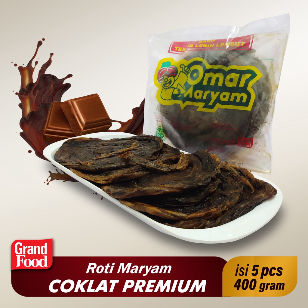 Jual Omar Maryam Melted Chocolate Roti Canai Frozen Rasa Coklat 5 Pcs Indonesiashopee Indonesia 6921