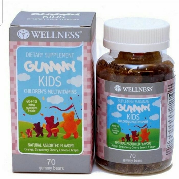 Gummy Kids Wellness Vitamin Vit C Multivitamin Anak Kid 70 Vit Anak -