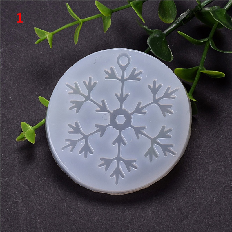 SIY  11Pcs Snowflake Resin Molds Snowflake Pendant Silicone Casting Molds Epoxy Resin Christmas Props Decorations DIY Crafts