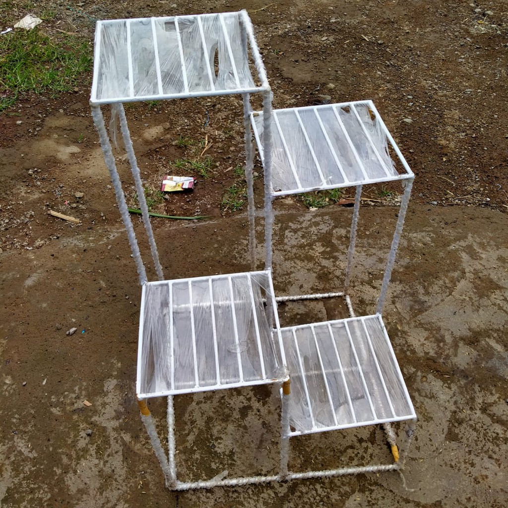 Rak Tanaman Besi Model Undak Murah Khusus Gojek/Grab