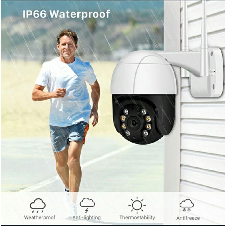 IP CAM KAMERA CCTV OUTDOOR WIRELESS WIFI  1080HD PTZ SPEED DOME ICSEE