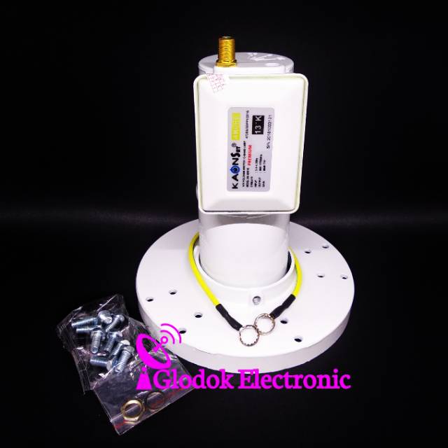 LNB KAONSAT 13K PREMIUM VH VOLTAGE SWITCH LNB C-BAND LNBF SINGLE F2 KS-N201G