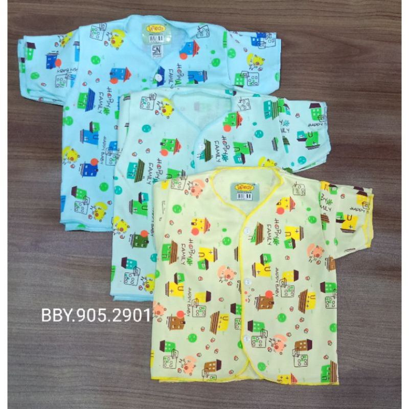 Baju bayi new born isi 6pcs / Baju bayi katun halus / Baju bayi murah / Pakaian bayi