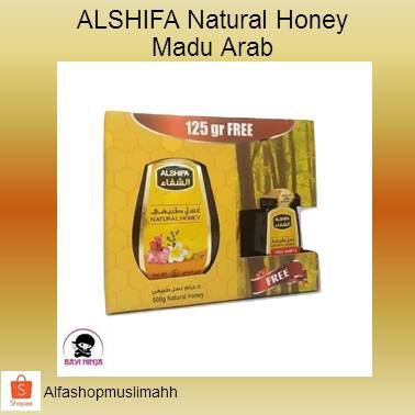 

ALSHIFA Natural Honey Madu Arab 500 g Free 125 g