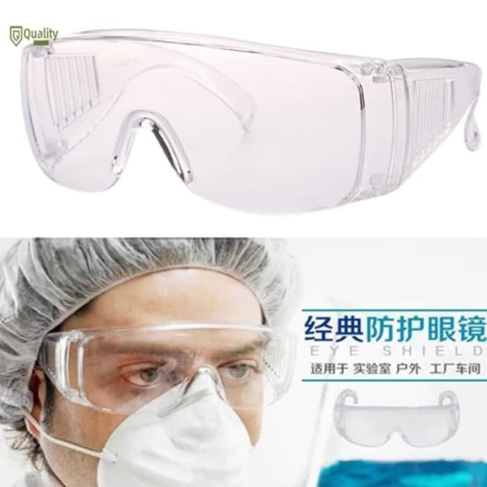 Kacamata Kaca Mata Safety Glasses Google Bening Bahan Akrilik