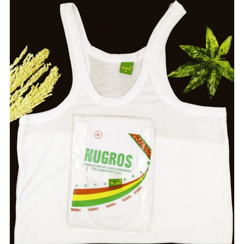 Promo 3Pcs Singlet Pria Dewasa - Kaos Dalam Pria Nugros