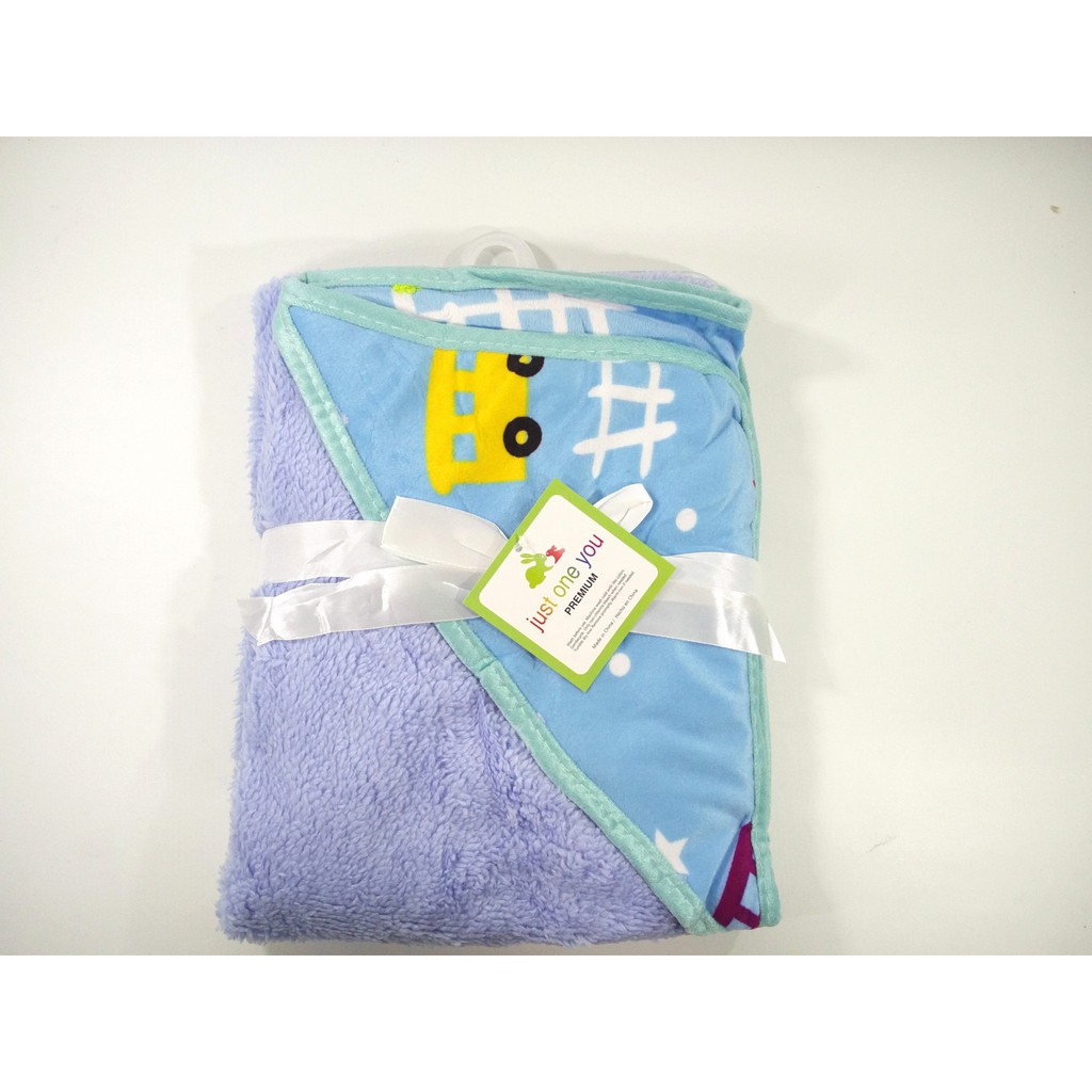 Selimut TOPI Bayi Double Fleece Halus | Selimut topi double fleece hoodie blanket