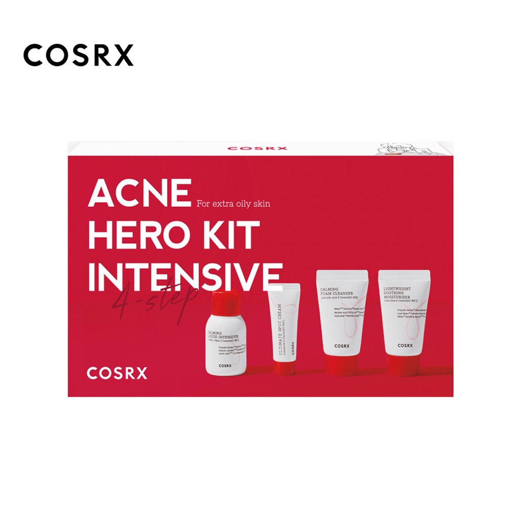 COSRX Acne Hero Kit Intensive 4-steps (for Extra Oily Skin) | AC Collection Trial Kit