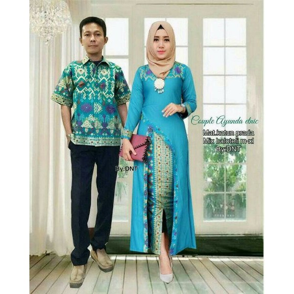 BAJU BATIK COUPLE SARIMBIT SERAGAM PESTA HIJAB KEBAYA WANITA LONGCARDI TERBARU BAJU KELUARGA