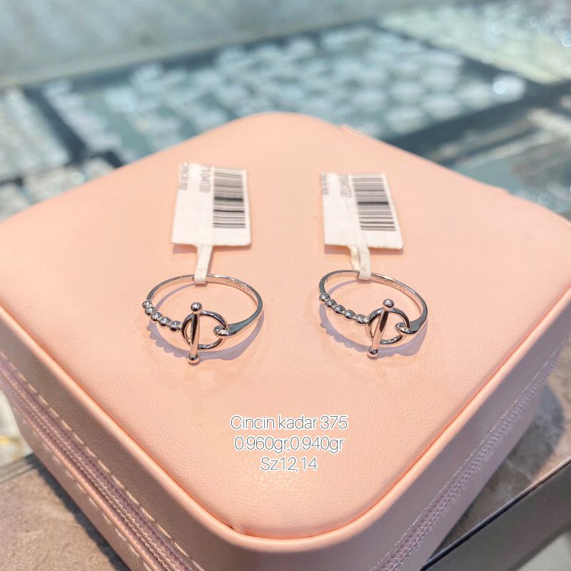 cincin emas putih kadar 375%
