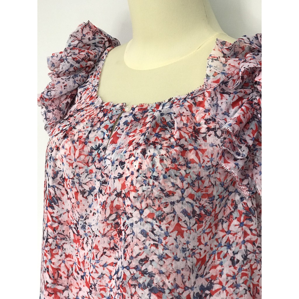 Blouse Wanita - Banana Republic Ruched Short Sleeve ( BC- 16)-4