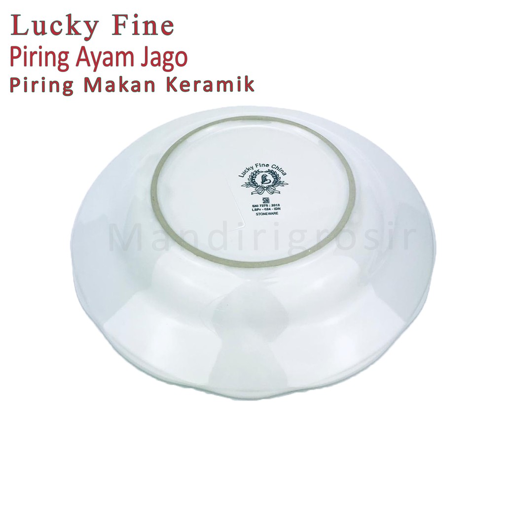 Lucky Fine * Piring Makan * Ayam Jago * CP7-2