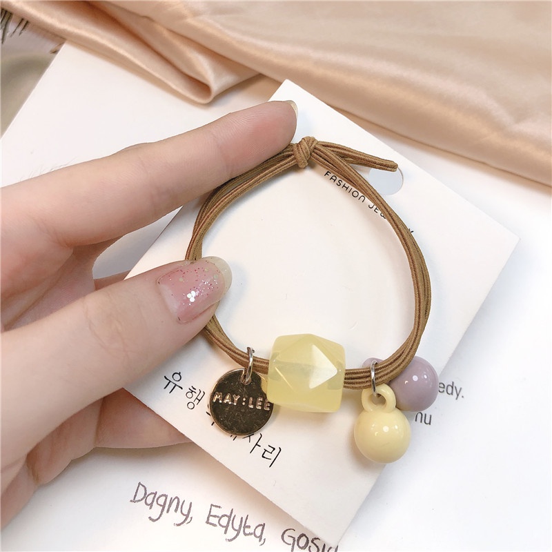 OSM JKT F5127 Ikat Rambut Korean Style / Ikat Rambut Fashion / Kuncir Rambut / Aksesoris Rambut-Coklat