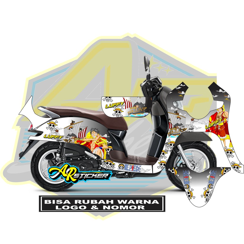 decal scoopy stiker fullbody one piece