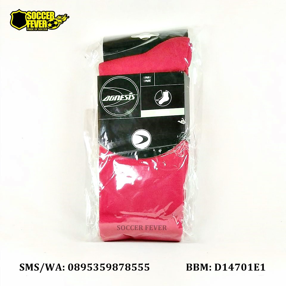 Kaos Kaki Sepak Bola Futsal Agnesis Merah