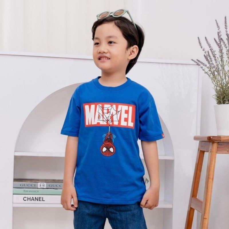 1-8 TAHUN [S-M-L-XL] BAJU Kaos ANAK DISTRO LAKI LAKI COWOK PEREMPUAN Spiderman three point threepoin