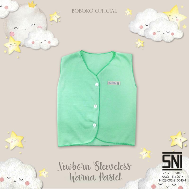 Baju Newborn Kuntung Andreatex By Boboko Warna Pastel set isi 6 pcs 0-6 bulan