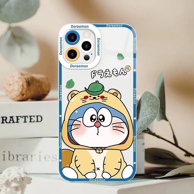 Soft Case Silikon TPU Transparan Motif Kucing Untuk Iphone 14 12 13 6 6S 7 8 Plus X XS XR 11 Pro Max