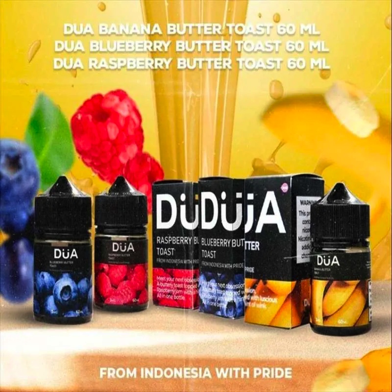 LIQUID 60ML DUA RASPBERRY BUTTER TOAST BY INDOBREW