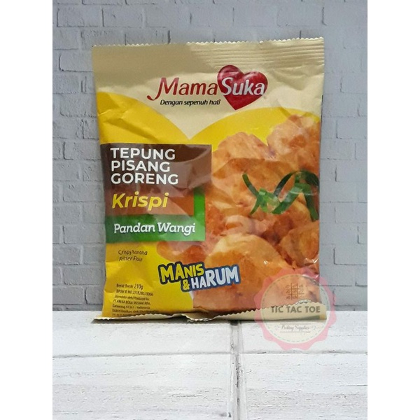 Mamasuka Tepung Pisang Goreng Pandan Wangi 210gr /Tepung Pisang Goreng /Tepung Pisang Goreng Instan /Tepung Piaang Goreng Pandan Wangi