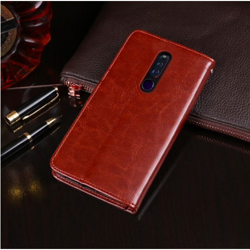 wallet case oppo f11 pro Flip Case Premium Leather